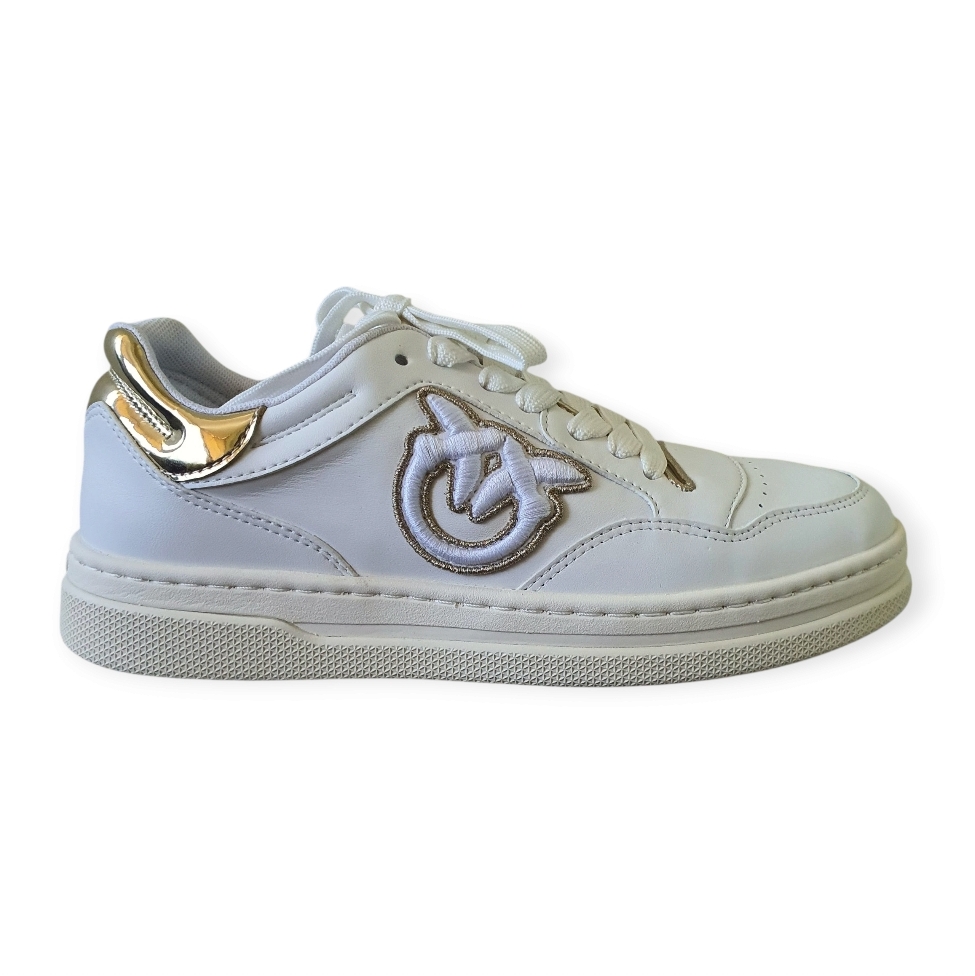 SS0078 Po014 Mandy11 Sneaker Calf Leat Whiteplatinum